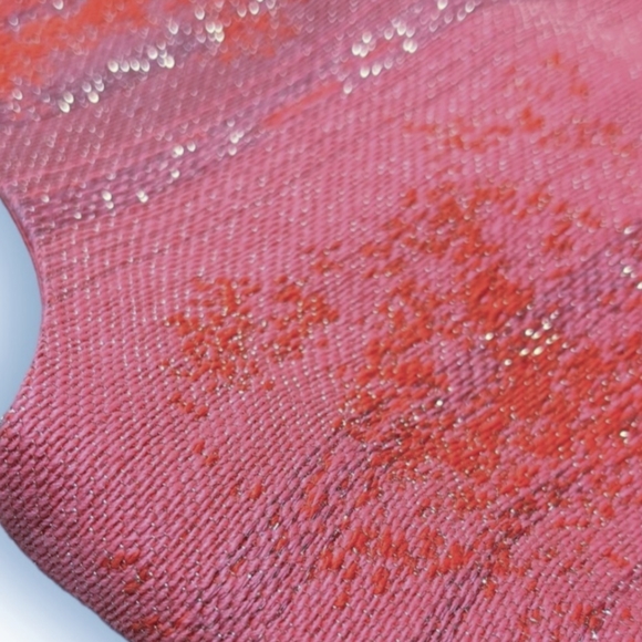 Lela Rose Tweed Metallic Agate Hot Pink Dress - Picture 12 of 16